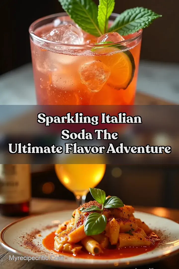 Sparkling Italian Soda The Ultimate Flavor Adventure