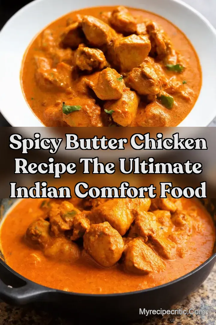 Spicy Butter Chicken Recipe The Ultimate Indian Comfort Food