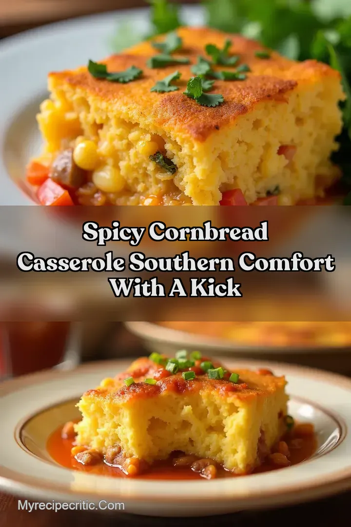 Spicy Cornbread Casserole Southern Comfort With a Kick