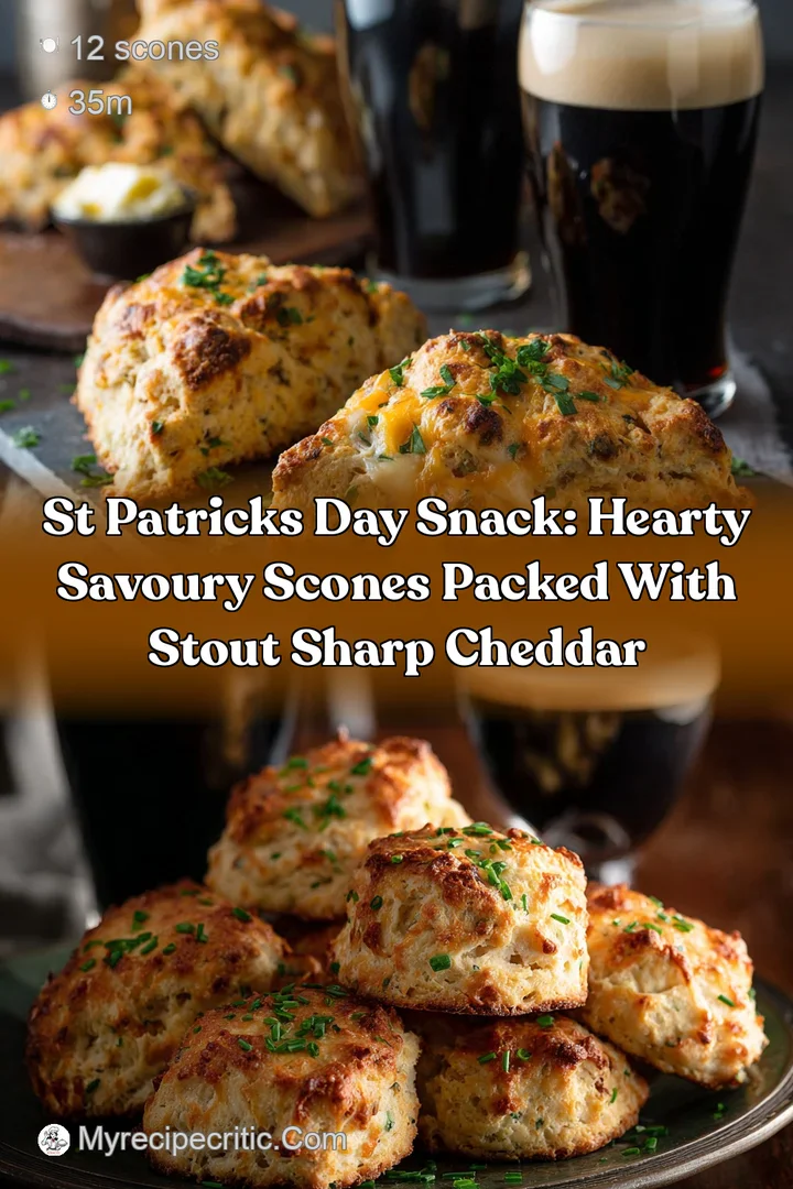 St Patricks Day Snack: Hearty Savoury Scones Packed with Stout Sharp Cheddar