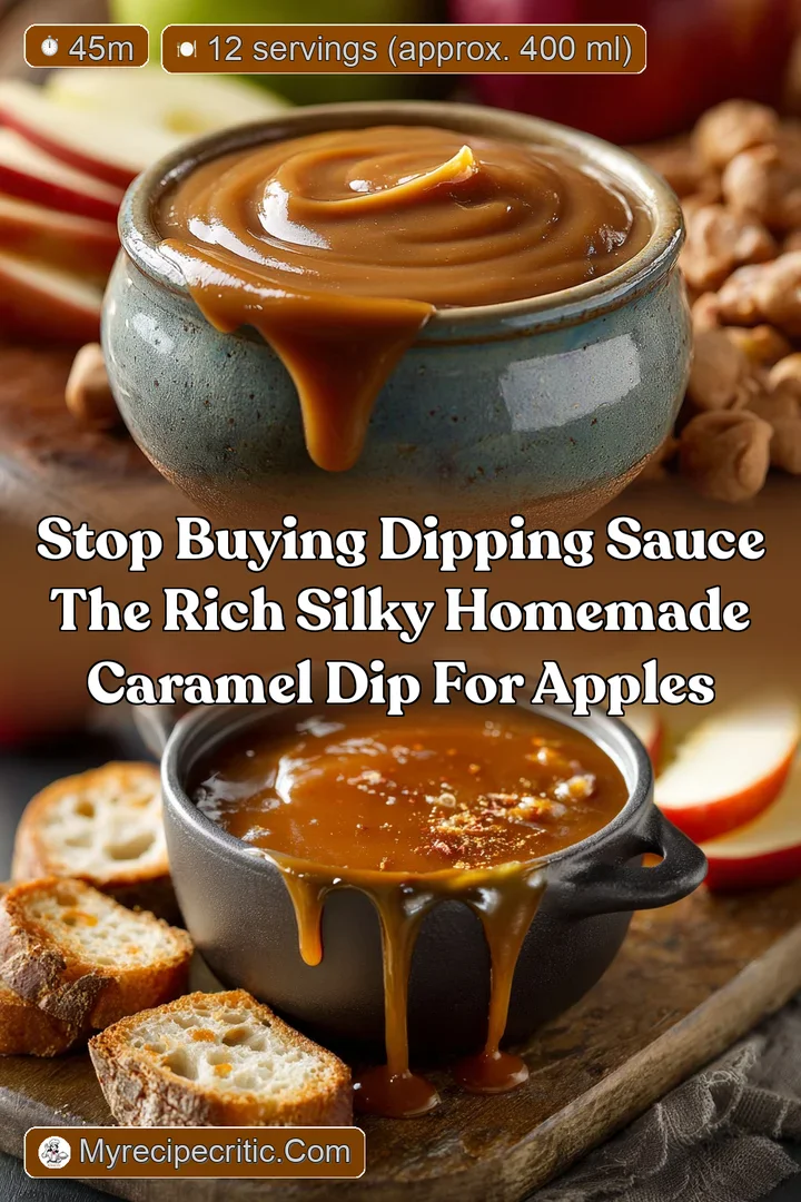 Stop buying dipping sauce The Rich Silky Homemade Caramel Dip for Apples
