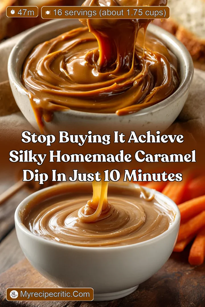 Stop Buying It Achieve Silky Homemade Caramel Dip in Just 10 Minutes