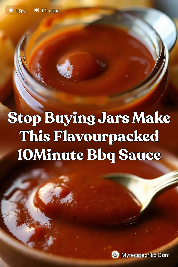 Stop Buying Jars Make This FlavourPacked 10Minute BBQ Sauce