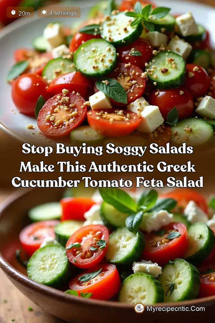 Stop Buying Soggy Salads Make This Authentic Greek Cucumber Tomato Feta Salad