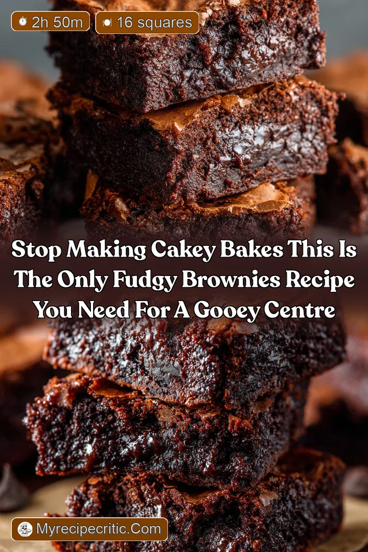 Stop making cakey bakes This is the only fudgy brownies recipe you need for a gooey centre