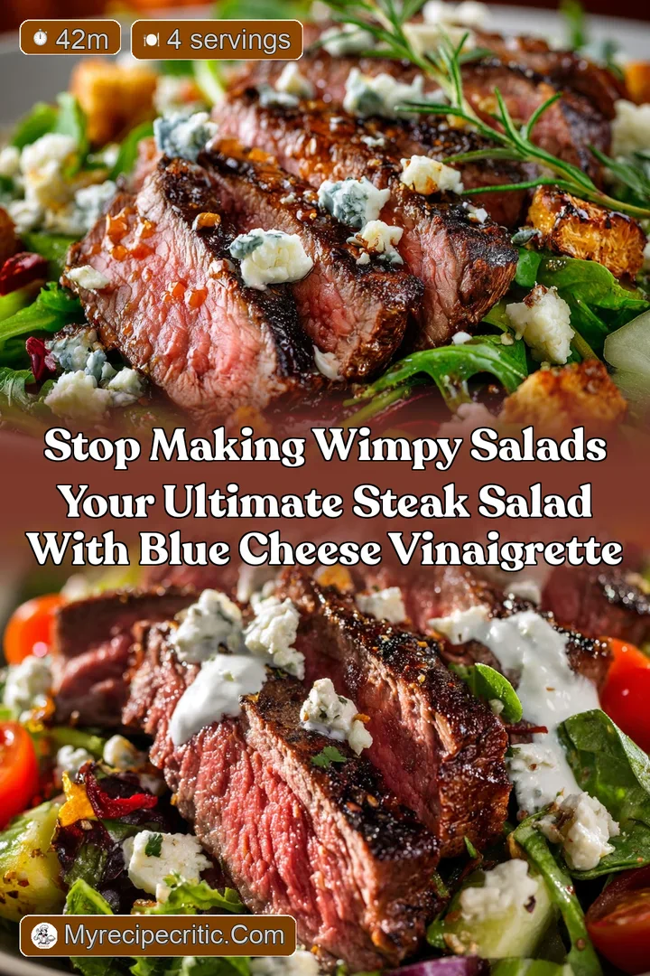 Stop Making Wimpy Salads Your Ultimate Steak Salad with Blue Cheese Vinaigrette