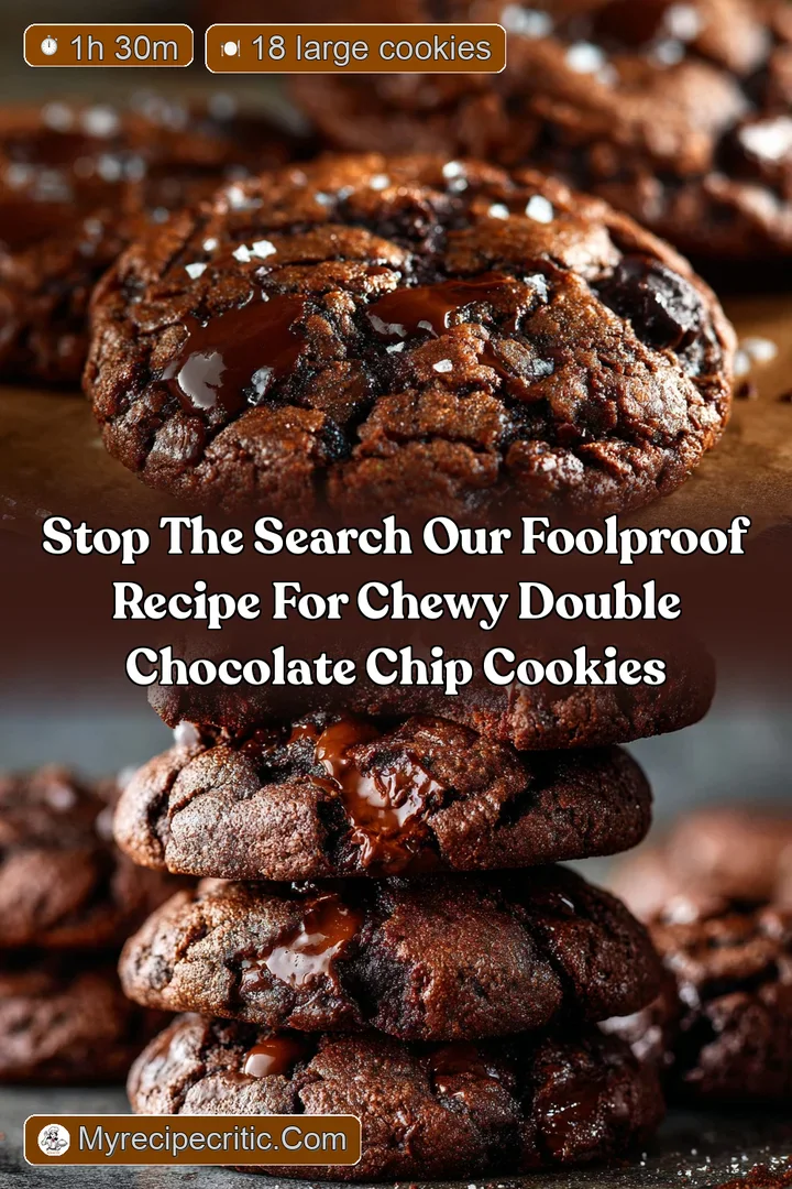 Stop the Search Our Foolproof Recipe for Chewy Double Chocolate Chip Cookies