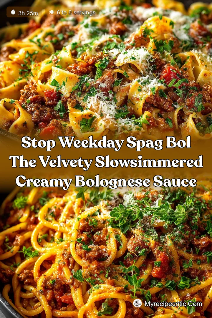 Stop Weekday Spag Bol The Velvety SlowSimmered Creamy Bolognese Sauce