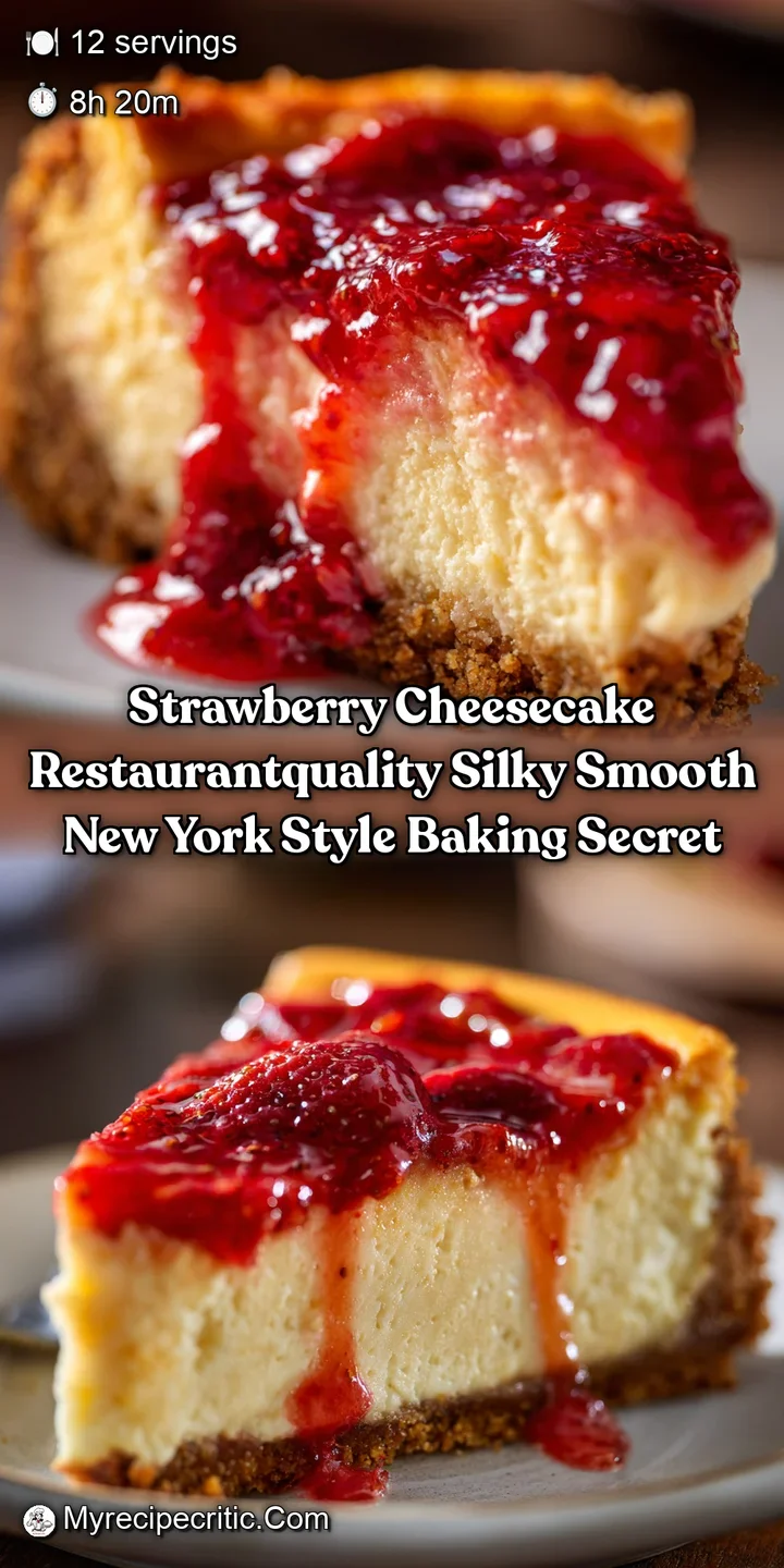 Strawberry Cheesecake RestaurantQuality Silky Smooth New York Style Baking Secret