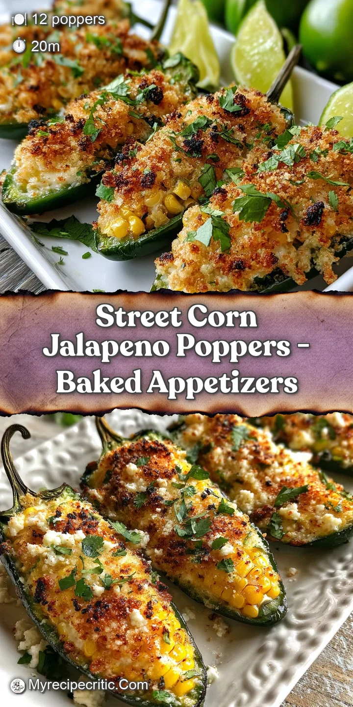 Close-up of a creamy, cheesy jalapeno popper overflowing with juicy corn. Golden-brown crust hints at spicy, savory delici...