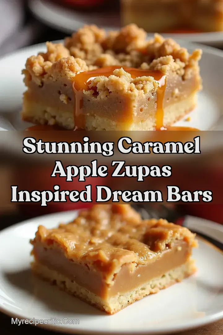 Stunning Caramel Apple Zupas Inspired Dream Bars
