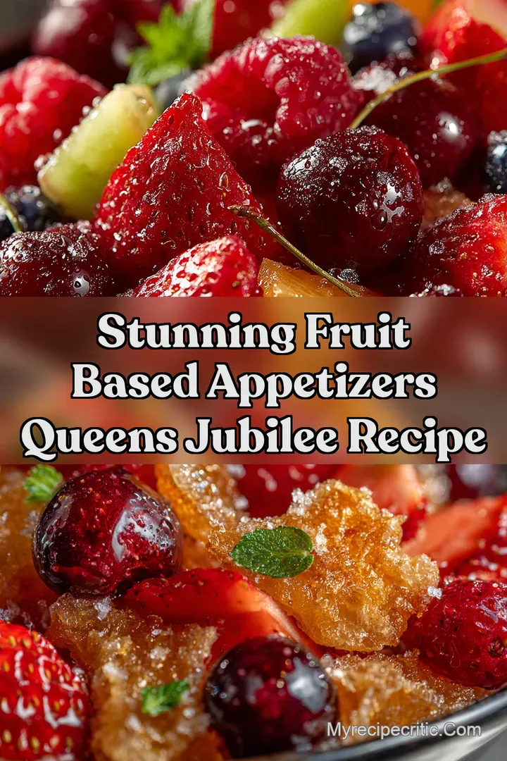 Stunning Fruit Based Appetizers Queens Jubilee recipe