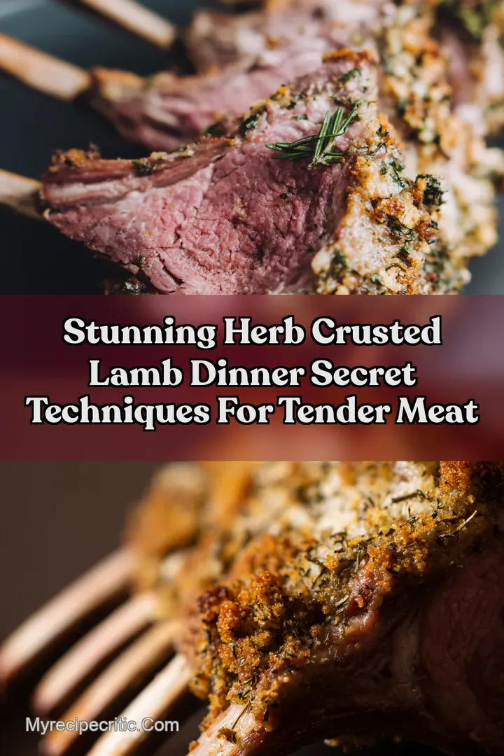 Stunning Herb Crusted Lamb Dinner Secret Techniques For Tender Meat