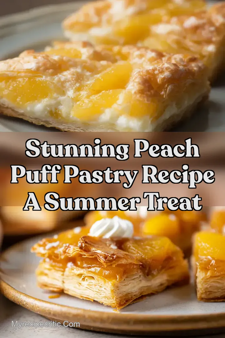 Stunning Peach Puff Pastry Recipe A Summer Treat