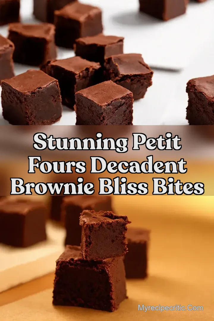 Stunning Petit Fours Decadent Brownie Bliss Bites