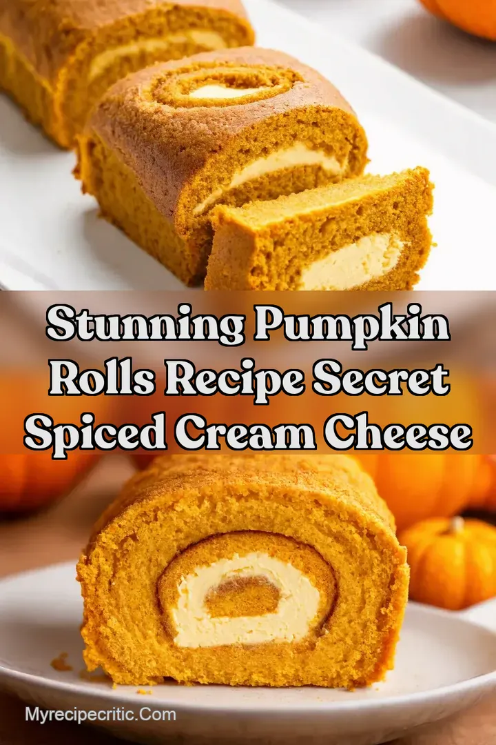 Stunning Pumpkin Rolls Recipe Secret Spiced Cream Cheese