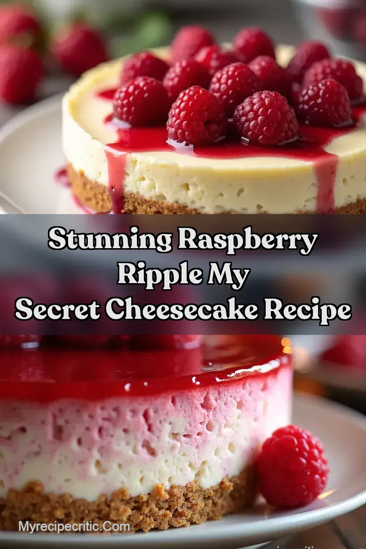 Stunning Raspberry Ripple My Secret Cheesecake Recipe