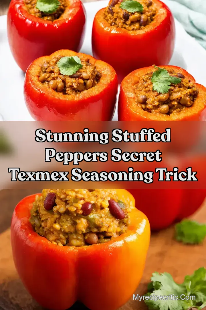 Stunning Stuffed Peppers Secret TexMex Seasoning Trick