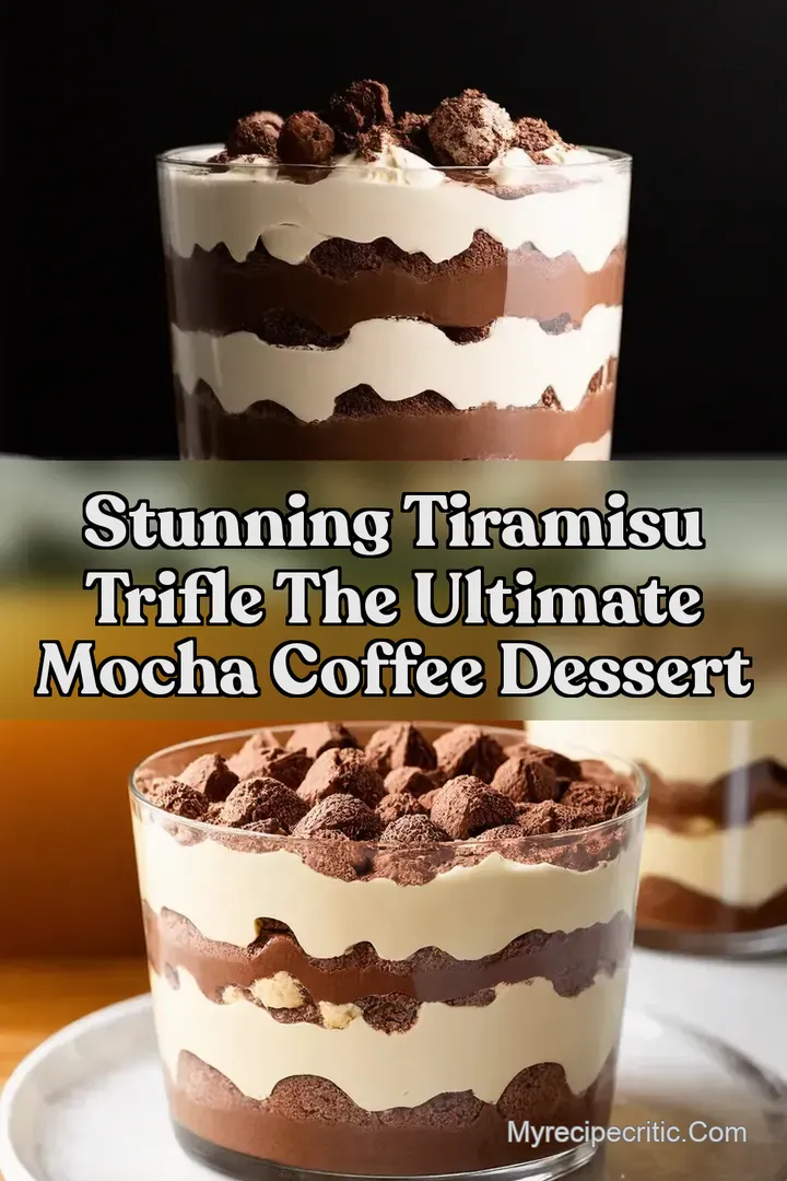 Stunning Tiramisu Trifle The Ultimate Mocha Coffee Dessert