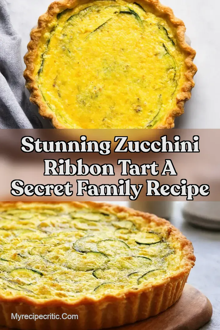 Stunning Zucchini Ribbon Tart A Secret Family Recipe