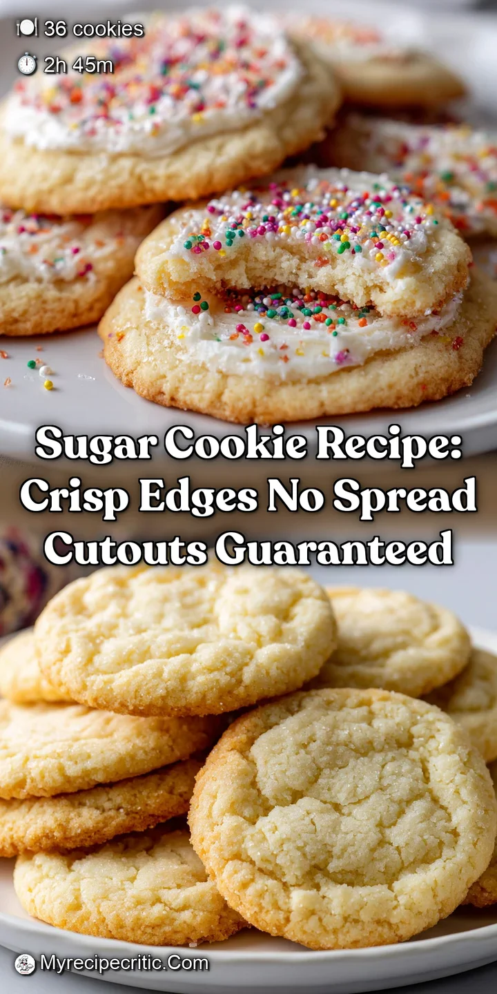 Sugar Cookie Recipe: Crisp Edges No Spread Cutouts Guaranteed