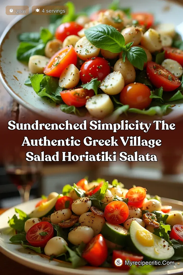 SunDrenched Simplicity The Authentic Greek Village Salad Horiatiki Salata