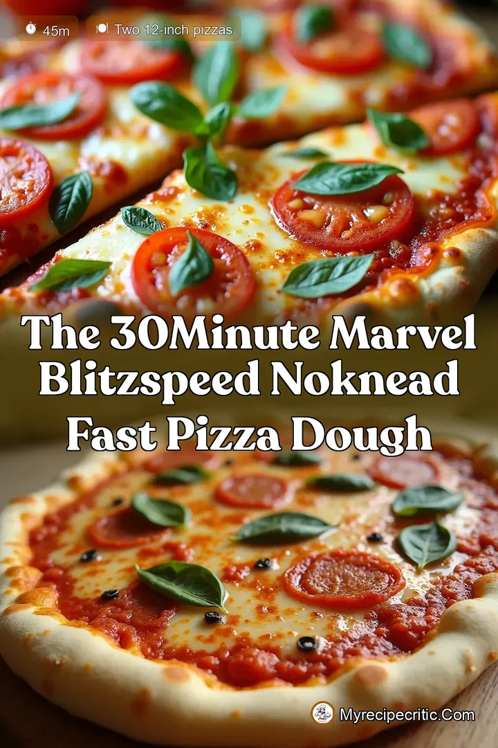 The 30Minute Marvel BlitzSpeed NoKnead Fast Pizza Dough