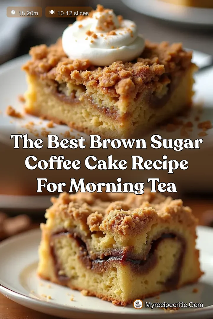 The Best Brown Sugar Coffee Cake Recipe for Morning Tea