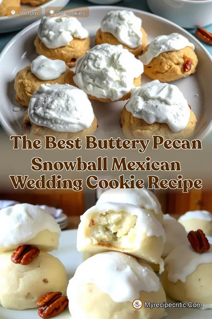 The Best Buttery Pecan Snowball Mexican Wedding Cookie Recipe