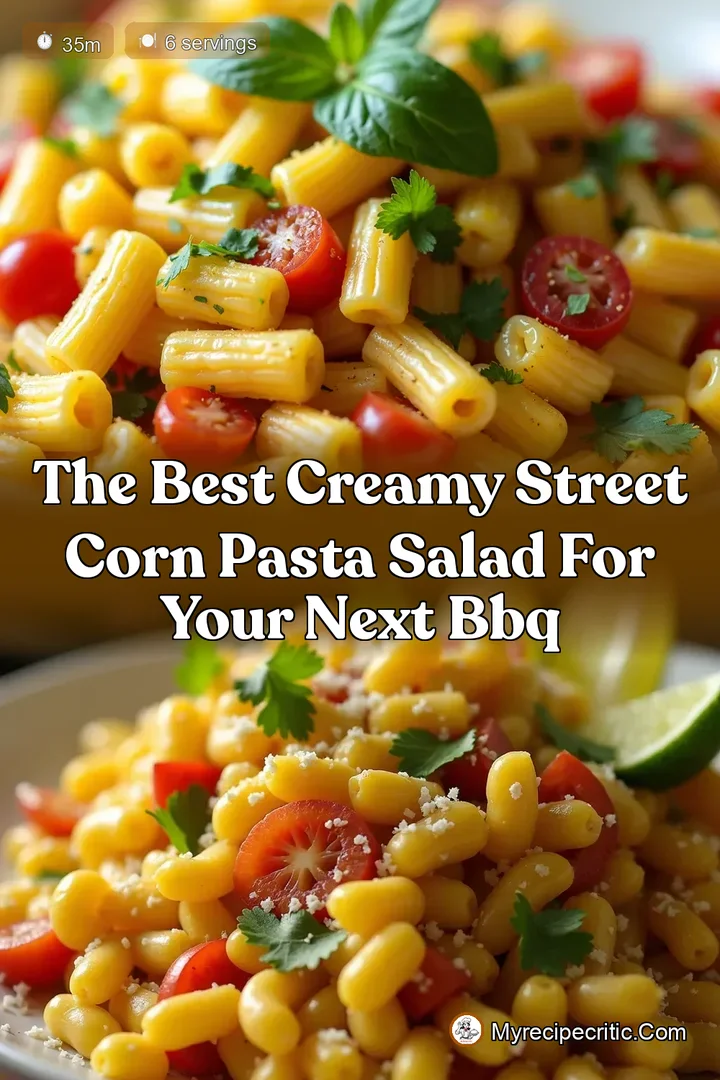 The Best Creamy Street Corn Pasta Salad for Your Next BBQ