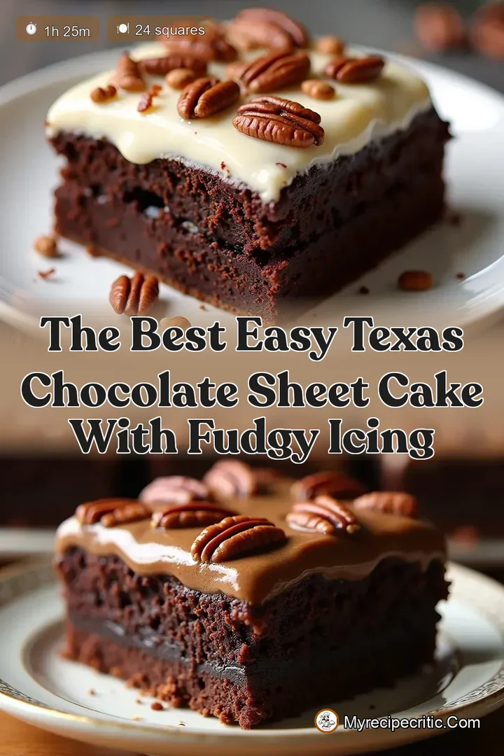 The Best Easy Texas Chocolate Sheet Cake with Fudgy Icing