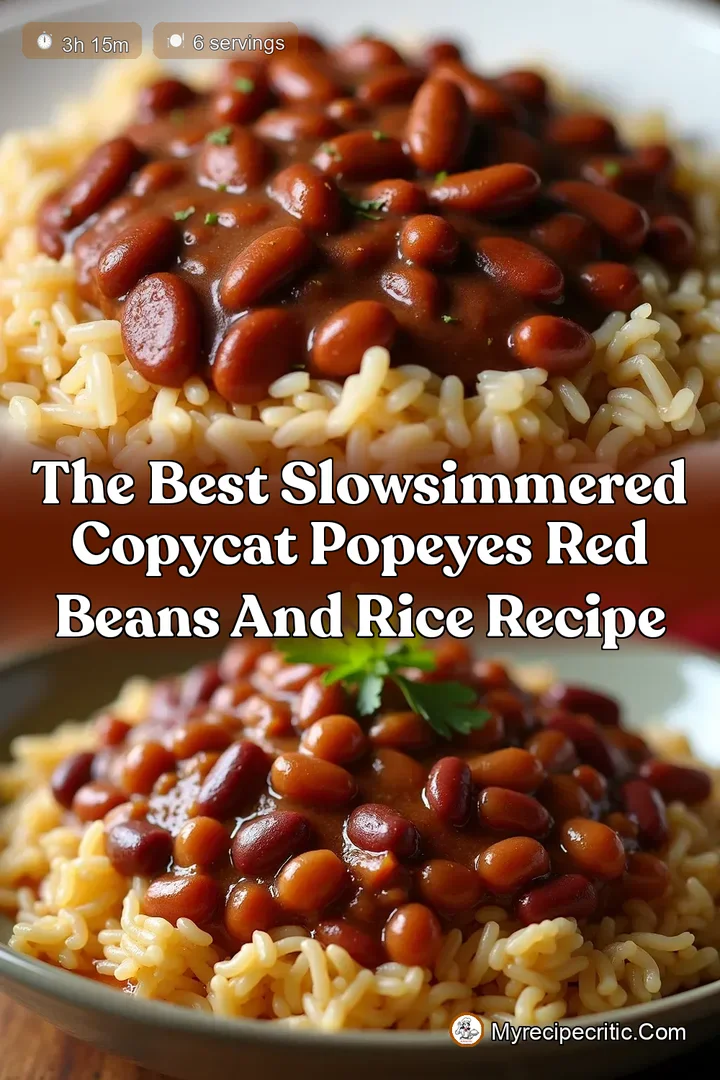 The Best SlowSimmered Copycat Popeyes Red Beans and Rice Recipe