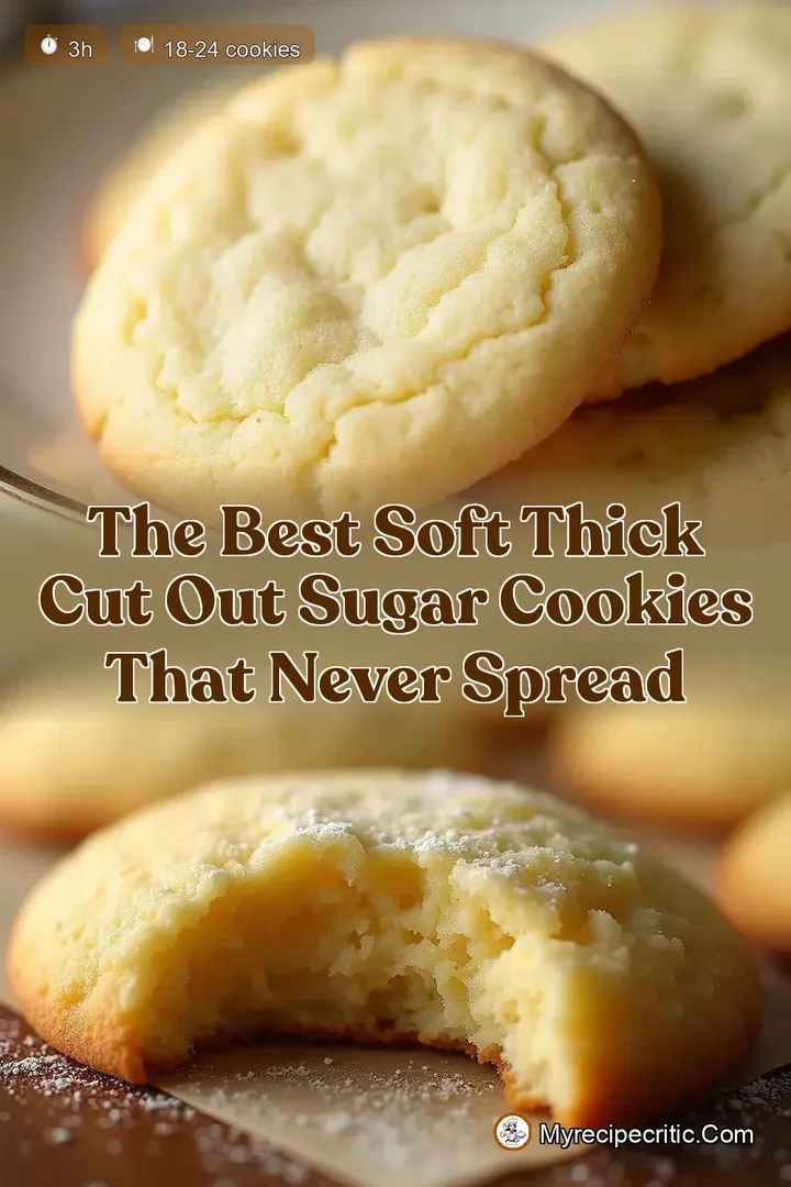 The Best Soft Thick Cut Out Sugar Cookies That Never Spread