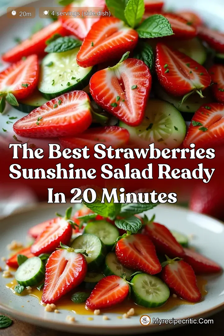 The Best Strawberries Sunshine Salad Ready in 20 Minutes