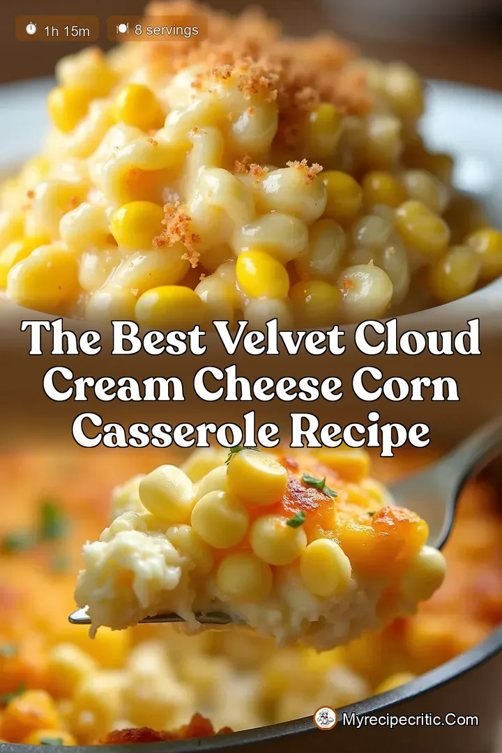 The Best Velvet Cloud Cream Cheese Corn Casserole Recipe