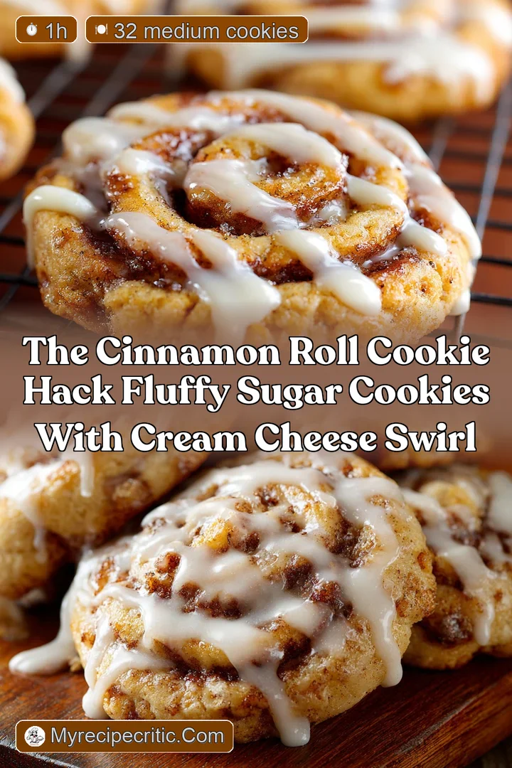 The Cinnamon Roll Cookie Hack Fluffy Sugar Cookies with Cream Cheese Swirl
