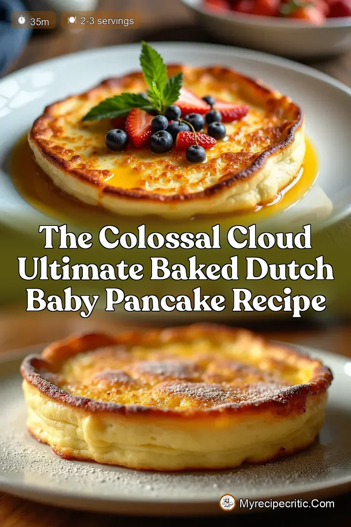 The Colossal Cloud Ultimate Baked Dutch Baby Pancake Recipe