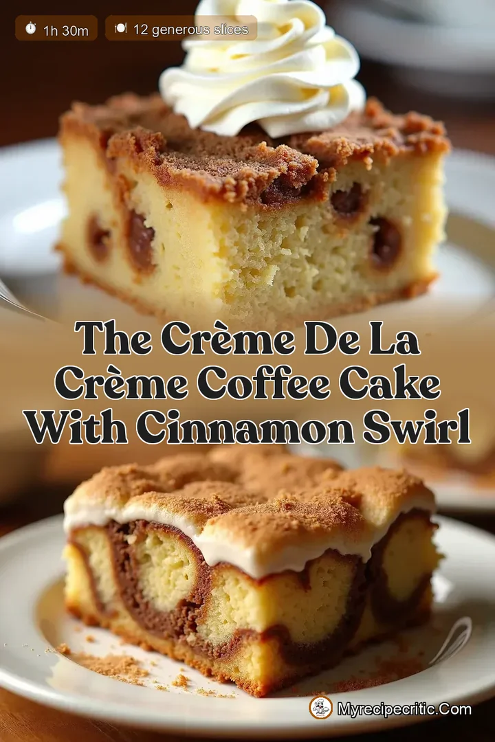 The Crème de la Crème Coffee Cake with Cinnamon Swirl