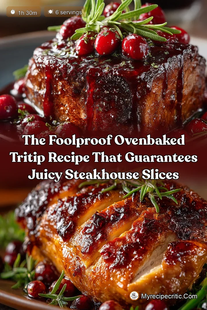 The Foolproof OvenBaked TriTip Recipe That Guarantees Juicy Steakhouse Slices
