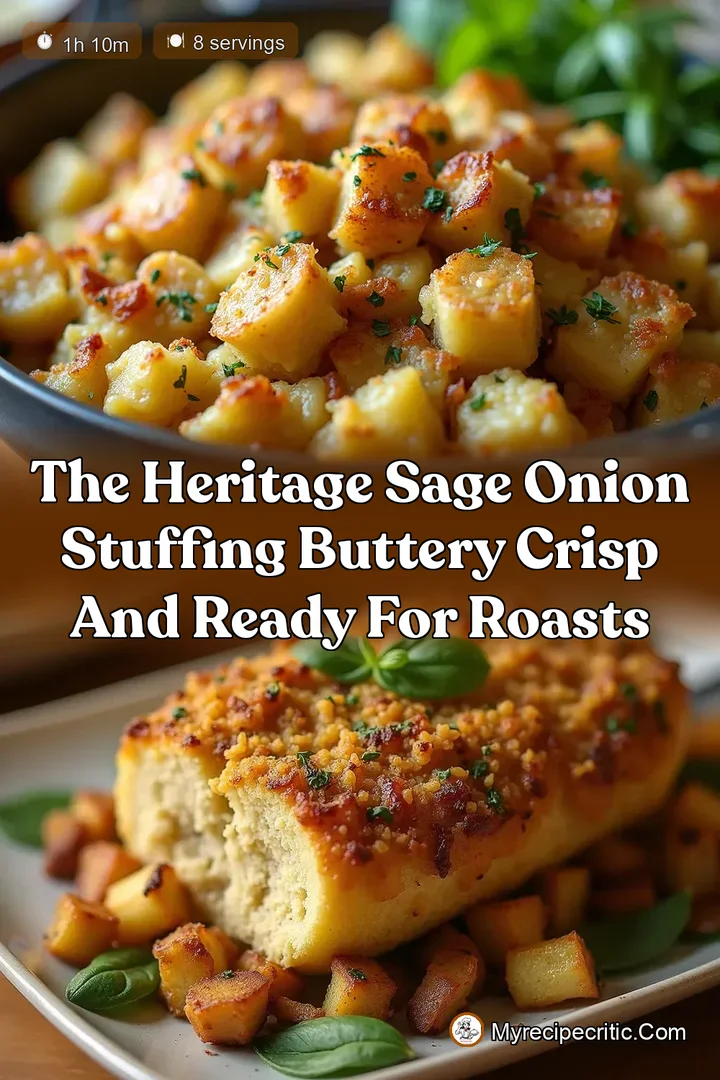 The Heritage Sage Onion Stuffing Buttery Crisp and Ready for Roasts