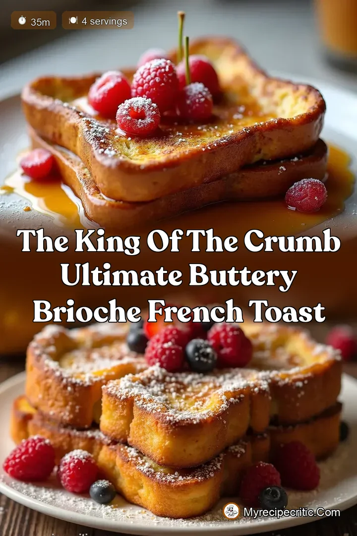 The King of the Crumb Ultimate Buttery Brioche French Toast