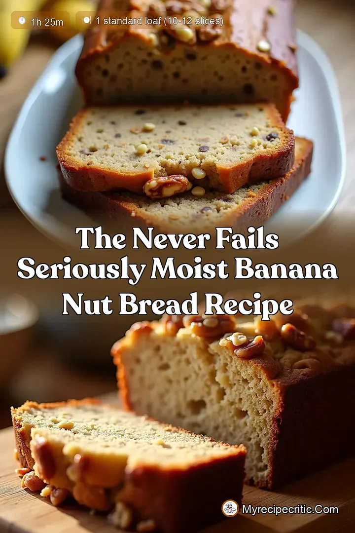 The Never Fails Seriously Moist Banana Nut Bread Recipe