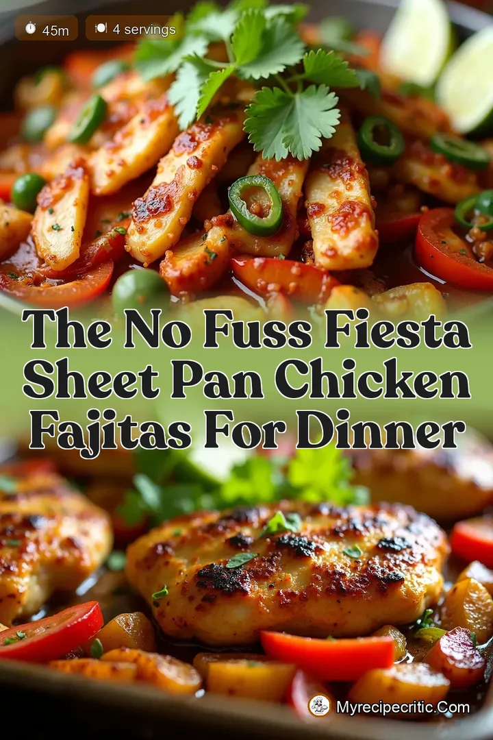 The No Fuss Fiesta Sheet Pan Chicken Fajitas for Dinner