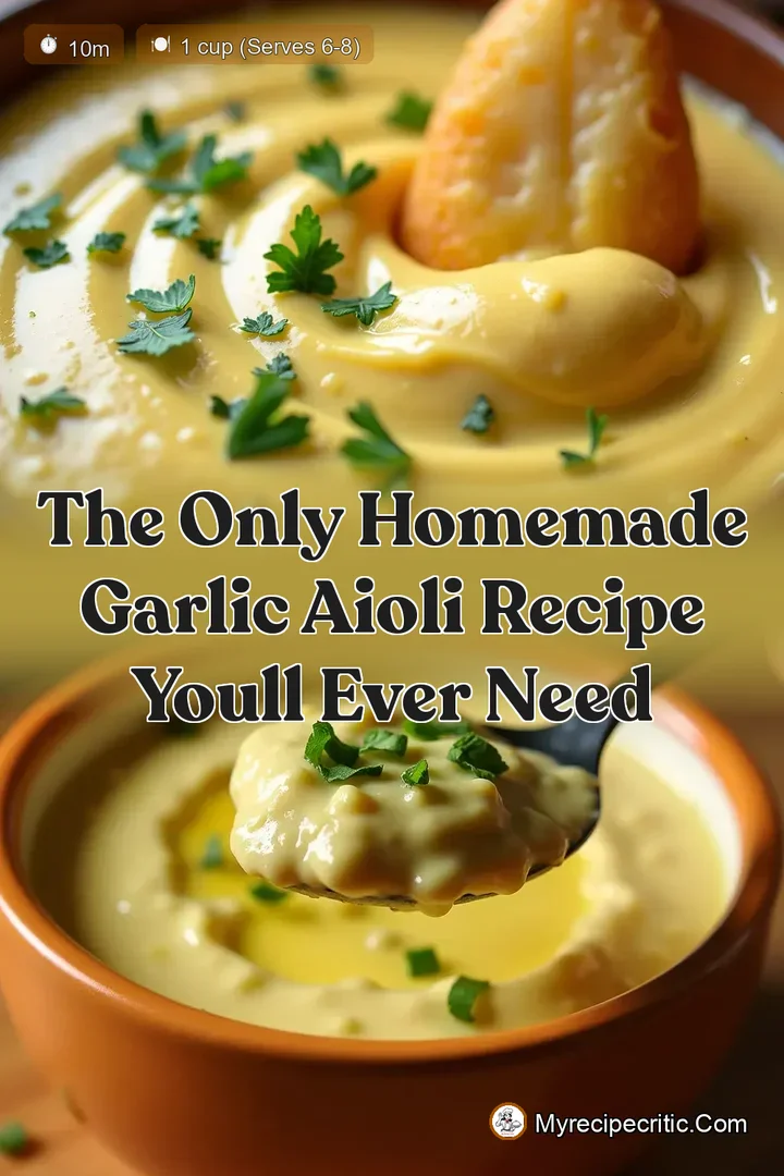 The Only Homemade Garlic Aioli Recipe Youll Ever Need