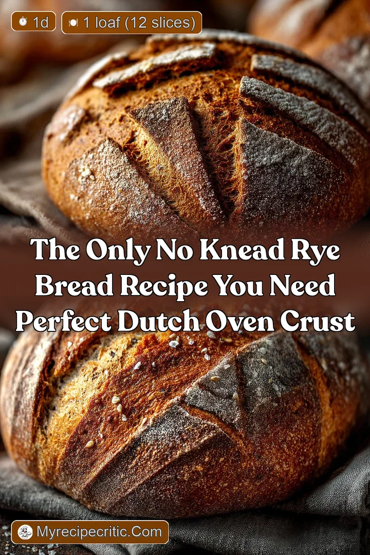The Only No Knead Rye Bread Recipe You Need Perfect Dutch Oven Crust
