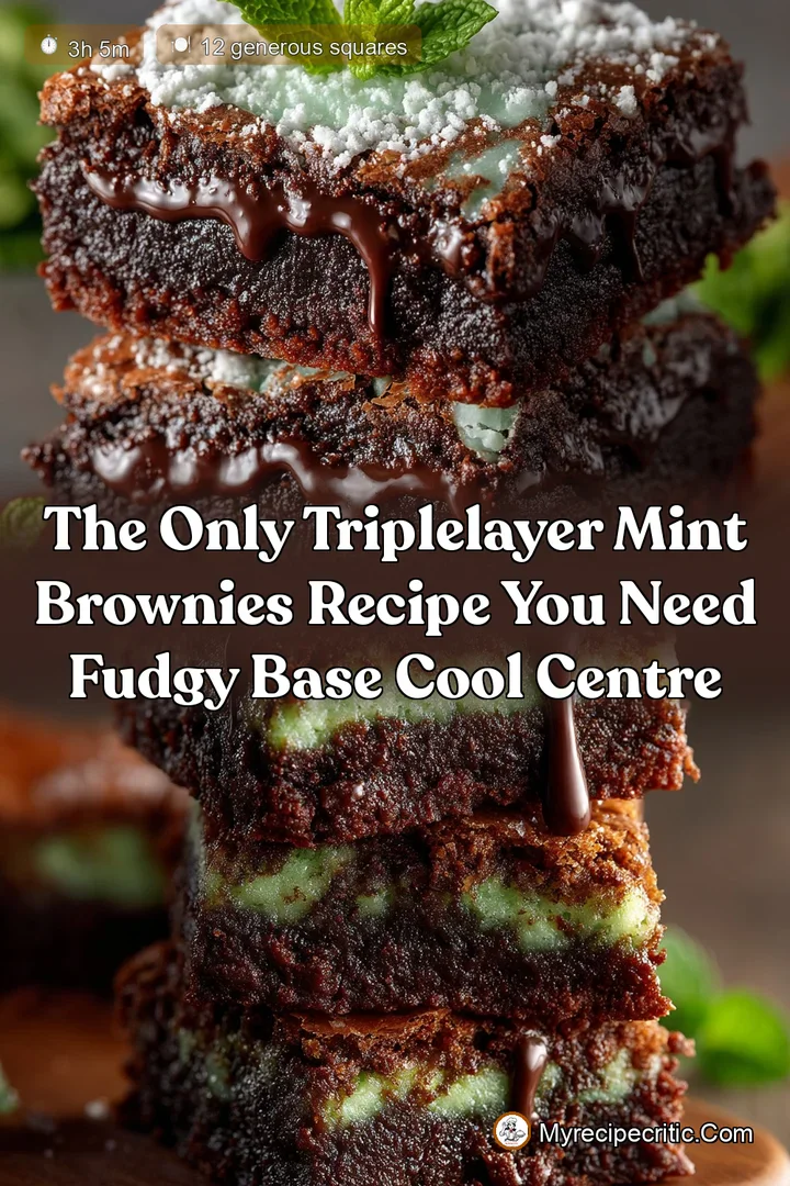 The Only TripleLayer Mint Brownies Recipe You Need Fudgy Base Cool Centre