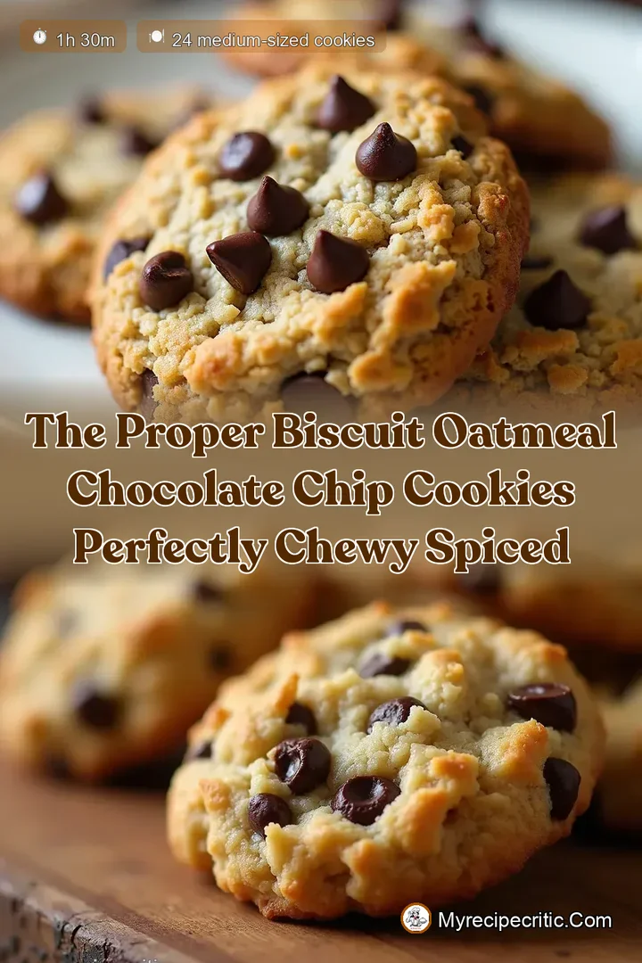 The Proper Biscuit Oatmeal Chocolate Chip Cookies Perfectly Chewy Spiced