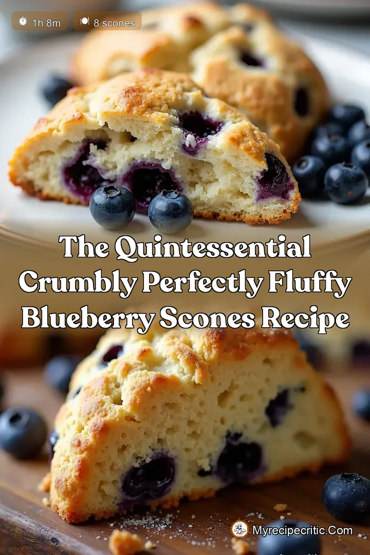 The Quintessential Crumbly Perfectly Fluffy Blueberry Scones Recipe