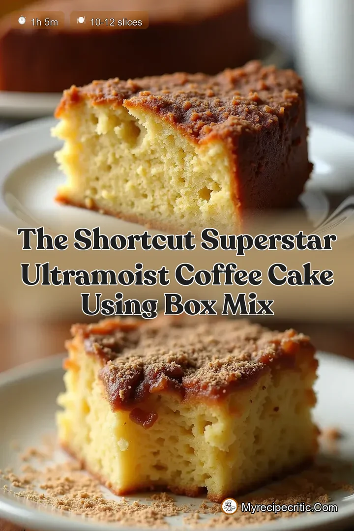 The Shortcut Superstar UltraMoist Coffee Cake Using Box Mix