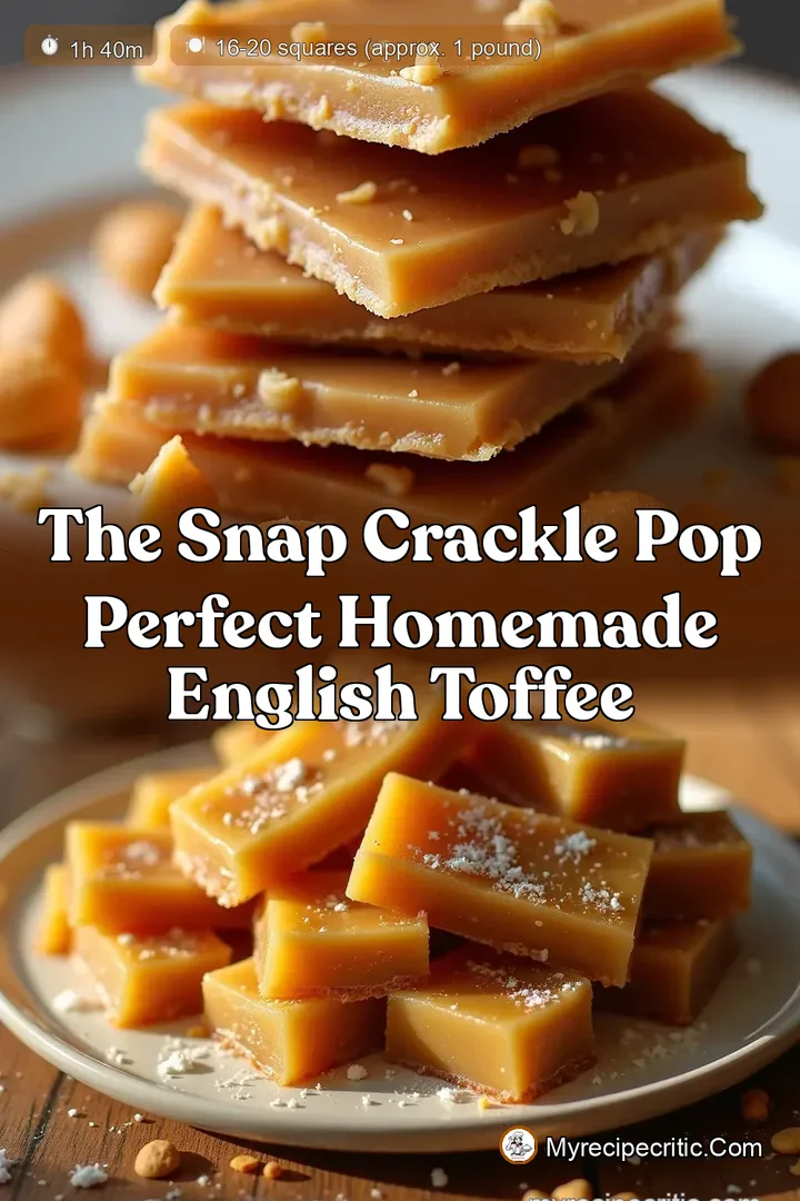 The Snap Crackle Pop Perfect Homemade English Toffee